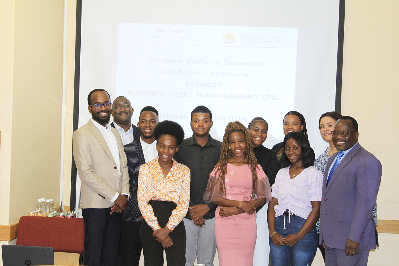 Namibia Asset Management invests in students Awards 7 bursaries UNAM